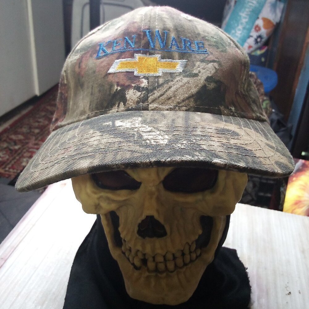 NWT Mossy Oak Ken Ware Chevrolet Camouflage Snap Hat Cap